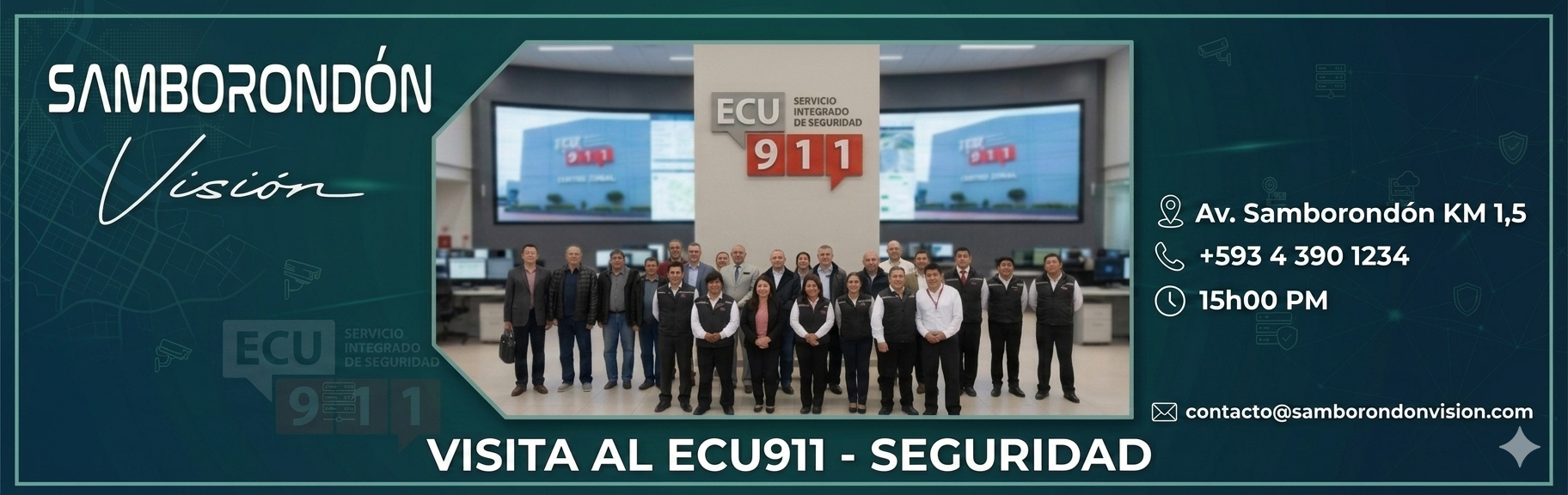 Visita-al-ECU-911 Dukers Group 1