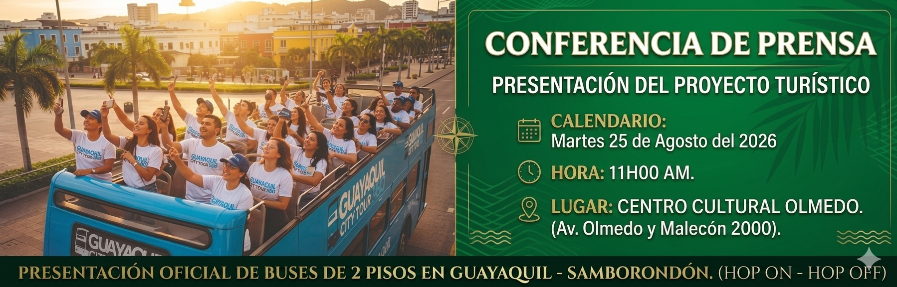 Conferencia de Prensa BUS TURISTICOS 2 PISOS