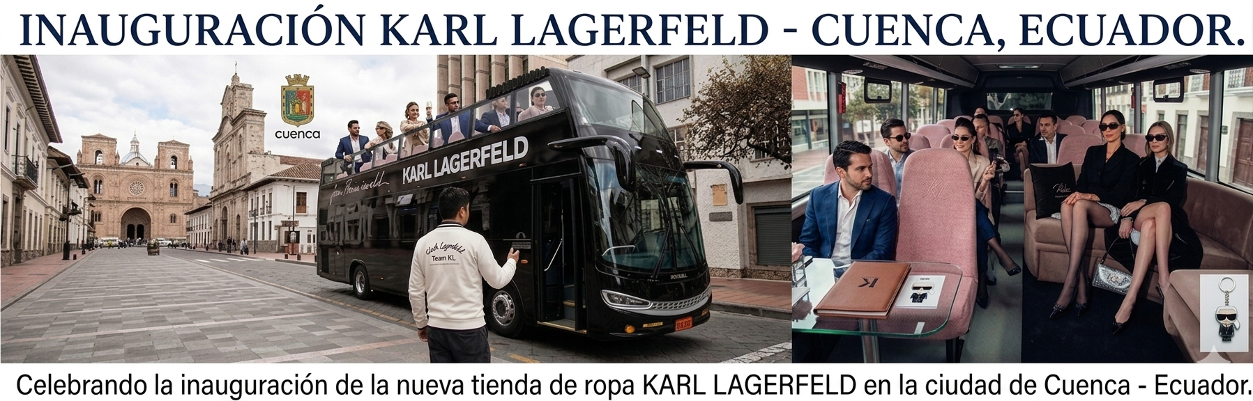 Inauguraciòn de tienda de ropa KARL LAGERFELD